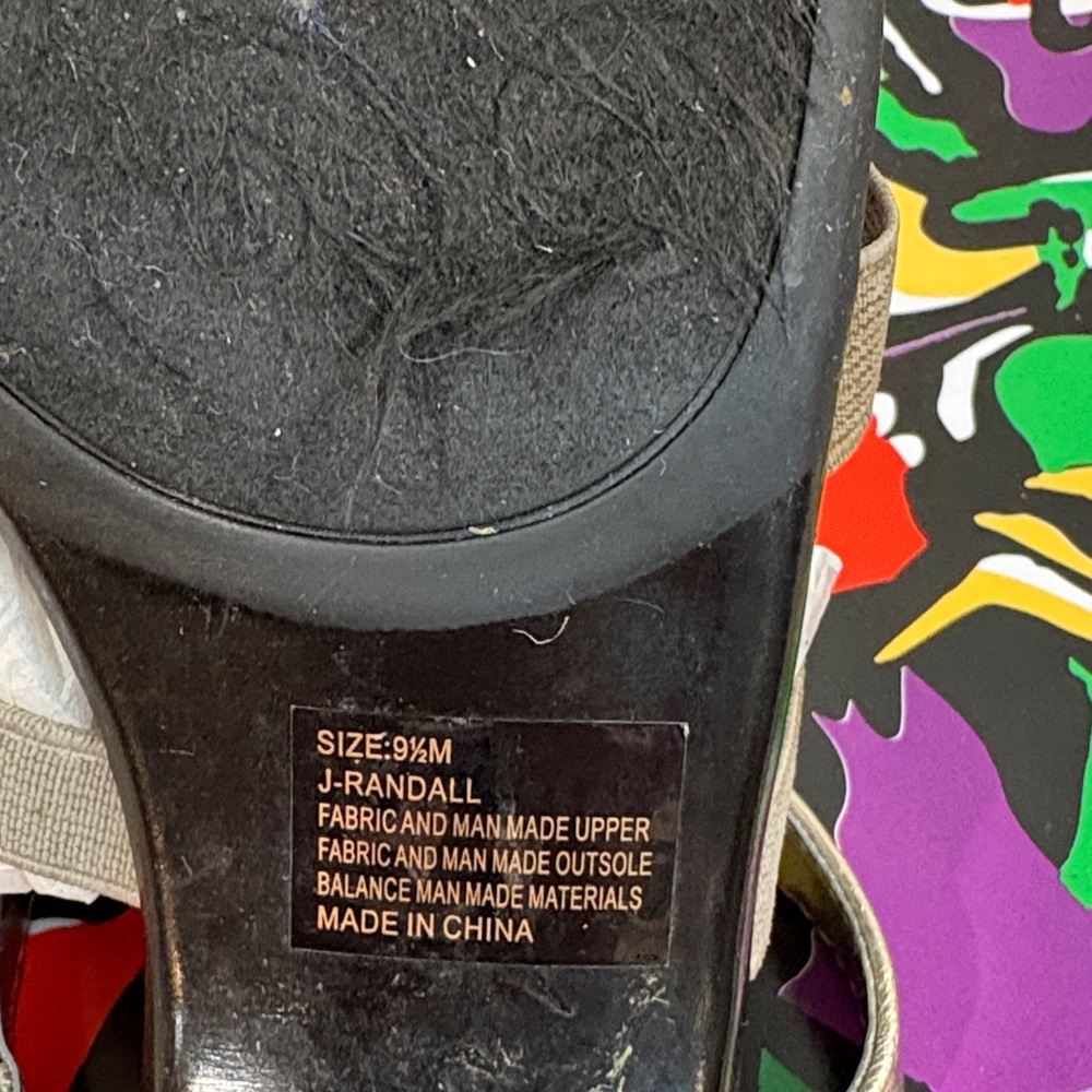 Judith J-Randall Pewter Patent/Gore Sandal - Picture 12 of 14